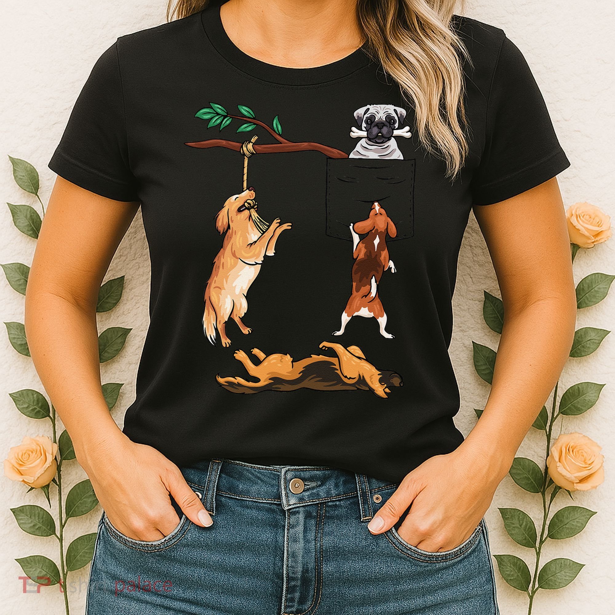 Dog, Funny Dog Tee, Dogs In Pocket, Dog Lover Women's T-Shirt
