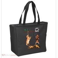Dog, Funny Dog Tee, Dogs In Pocket, Dog Lover Tote Bag thumb 2