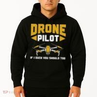 Drone Funny Drone Pilot If I Duck You Should Too Drone Pilot Hoodie thumb 2