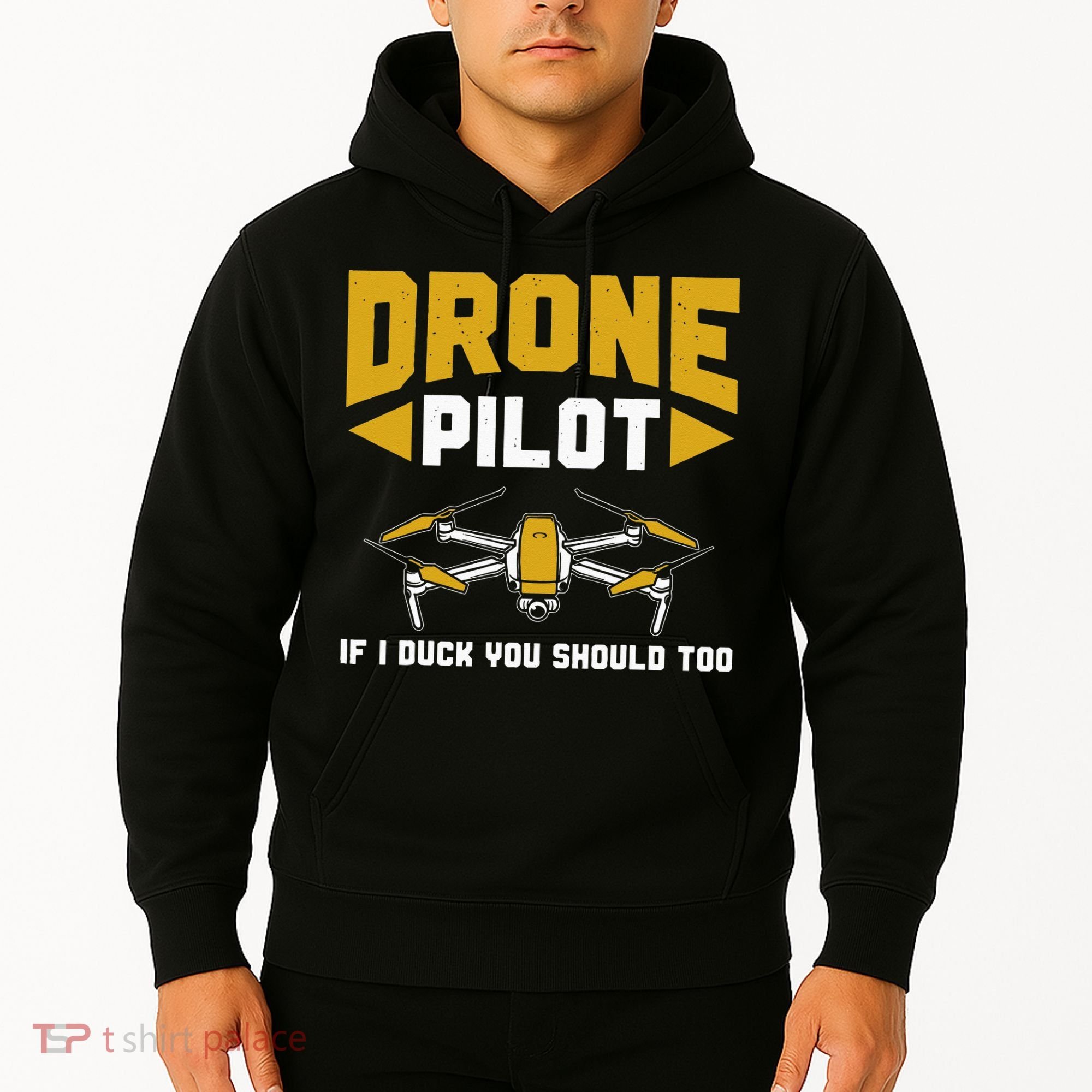 Drone Funny Drone Pilot If I Duck You Should Too Drone Pilot Hoodie