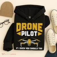 Drone Funny Drone Pilot If I Duck You Should Too Drone Pilot Hoodie thumb 4