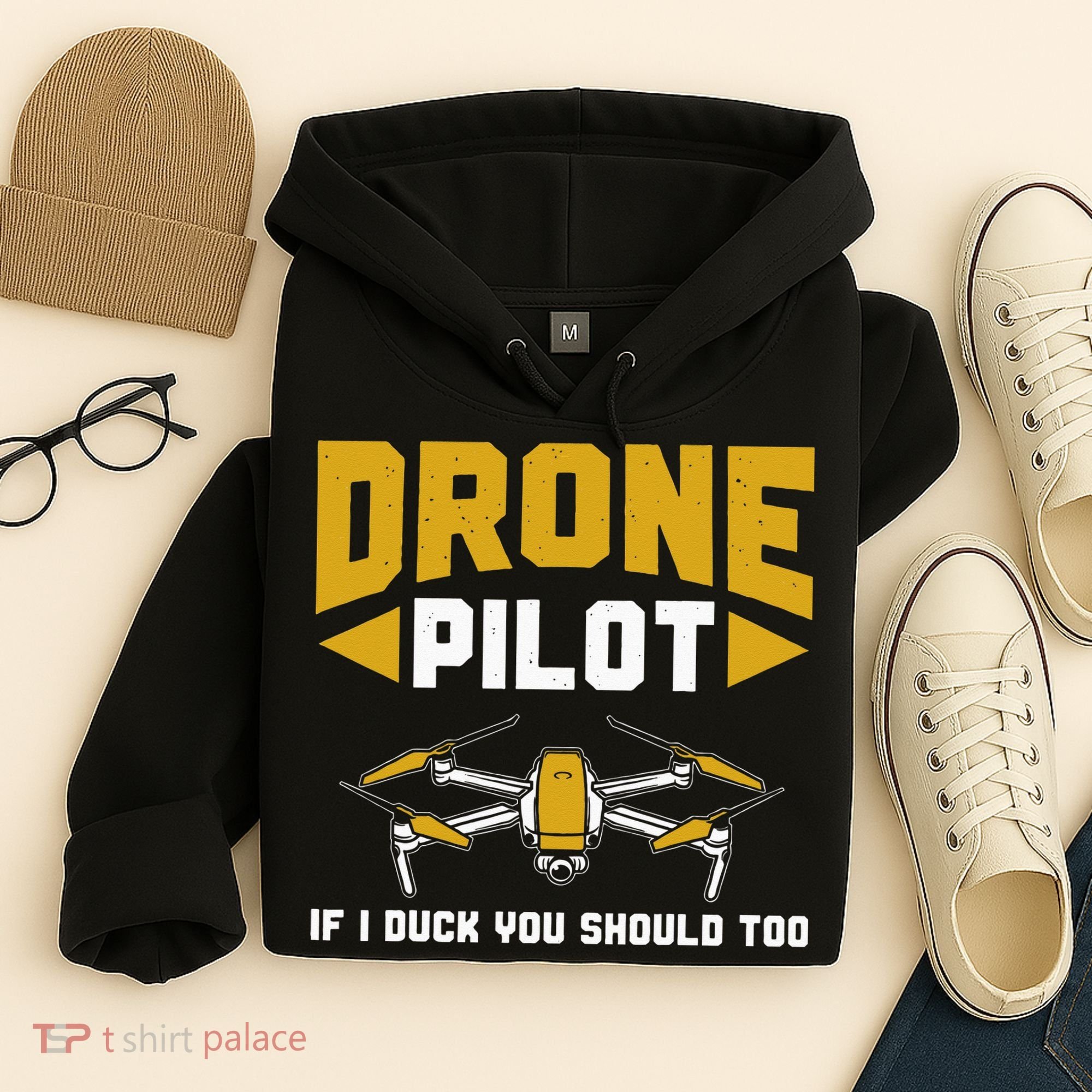 Drone Funny Drone Pilot If I Duck You Should Too Drone Pilot Hoodie