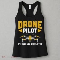 Drone Funny Drone Pilot If I Duck You Should Too Drone Pilot Women's Tank Top thumb 3