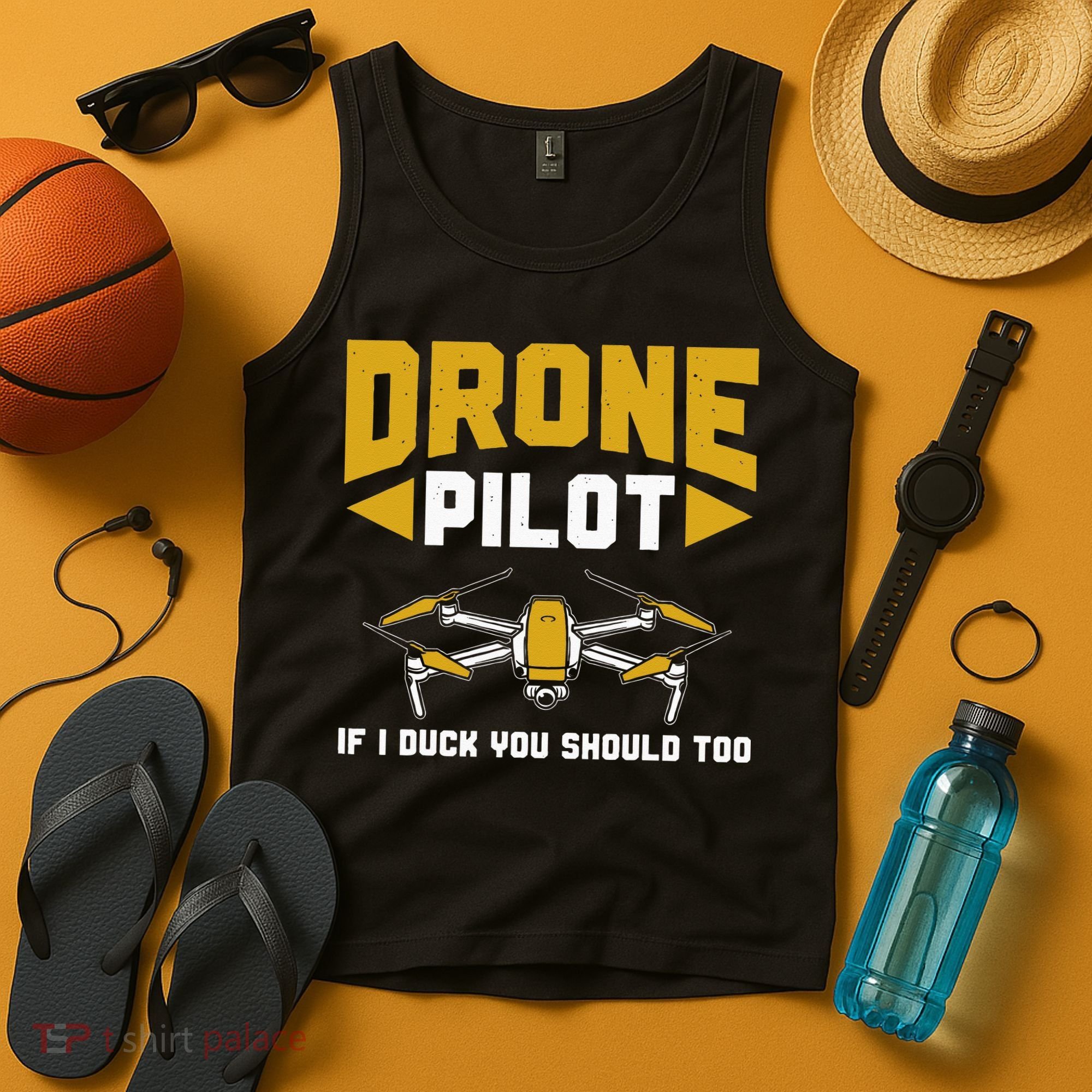 Drone Funny Drone Pilot If I Duck You Should Too Drone Pilot Tank Top