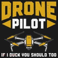 Drone Funny Drone Pilot If I Duck You Should Too Drone Pilot Women's V-Neck T-Shirt thumb 4