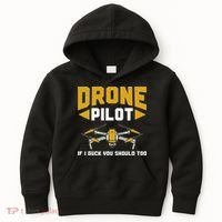 Drone Funny Drone Pilot If I Duck You Should Too Drone Pilot Kids Hoodie thumb 0