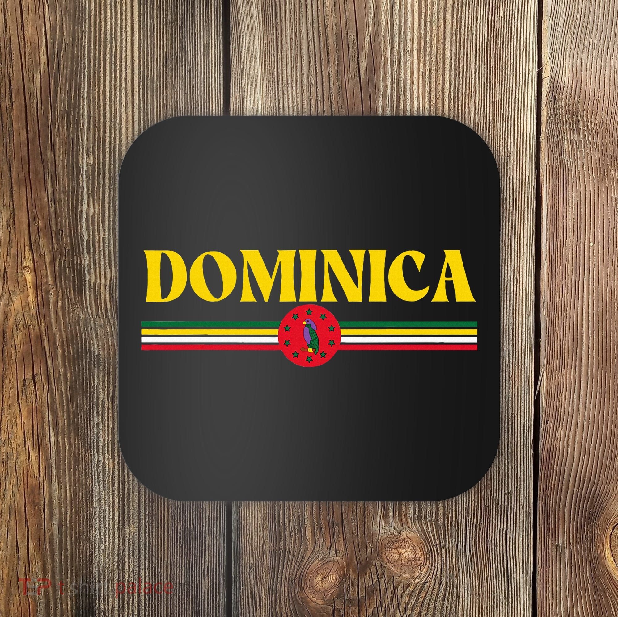 Dominica Flag Dominica Island Flag Dominica Coaster