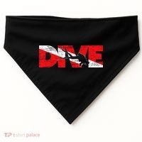 Dive Flag Diver Down Aquaholic Scuba Diving Ocean Life USA-Made Doggie Bandana thumb 0
