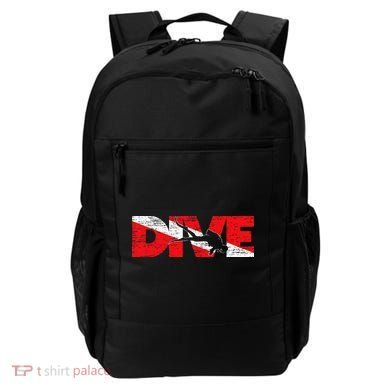 Dive Flag Diver Down Aquaholic Scuba Diving Ocean Life Backpack
