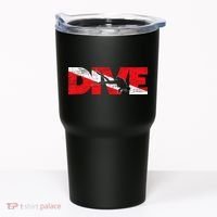 Dive Flag Diver Down Aquaholic Scuba Diving Ocean Life Tumbler thumb 0