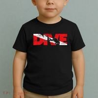 Dive Flag Diver Down Aquaholic Scuba Diving Ocean Life Toddler T-Shirt thumb 2