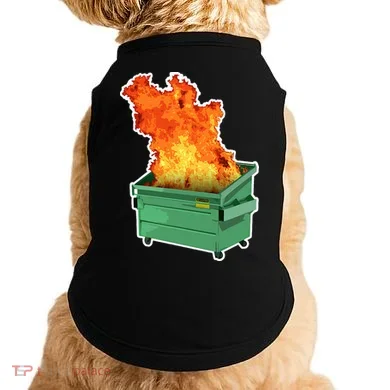Dumpster Fire Doggie Tank