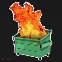 Dumpster Fire Tall Sweatshirt thumb 2