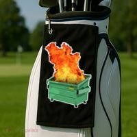 Dumpster Fire Golf Towel thumb 2