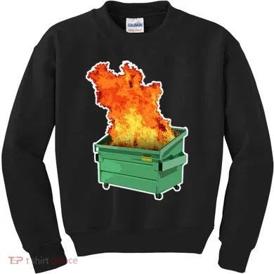 Dumpster Fire Kids Sweatshirt