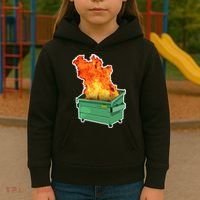 Dumpster Fire Kids Hoodie thumb 3