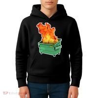 Dumpster Fire Kids Hoodie thumb 4