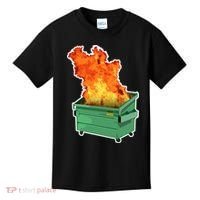 Dumpster Fire Kids T-Shirt thumb 0
