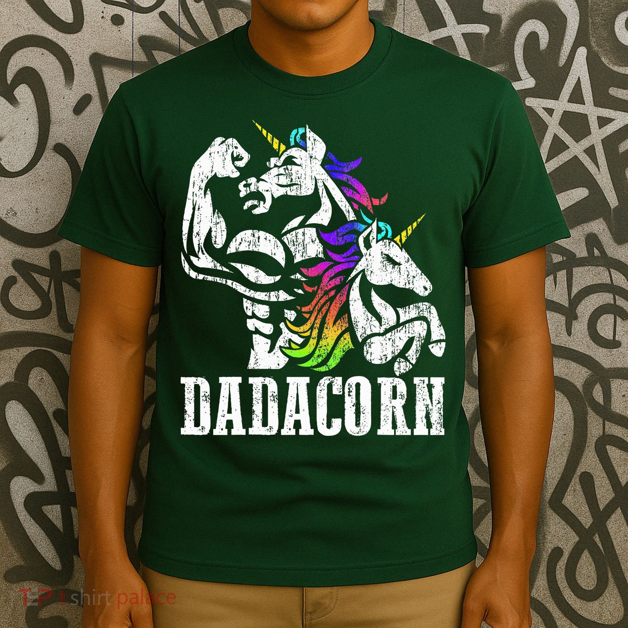 Dadacorn Fathers Day Gift for Dad of Unicorn Daughter T-Shirt