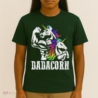 Dadacorn Fathers Day Gift for Dad of Unicorn Daughter T-Shirt thumb 4