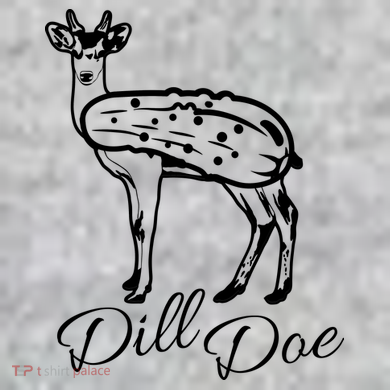 DillDoe Funny Deer Dill Doe Pickle Meme Mashup The Baniff Cuffed Pom Beanie