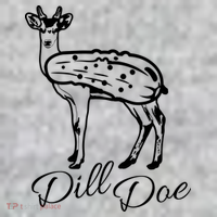 DillDoe Funny Deer Dill Doe Pickle Meme Mashup The Baniff Cuffed Pom Beanie thumb 2