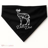 DillDoe Funny Deer Dill Doe Pickle Meme Mashup USA-Made Doggie Bandana thumb 0