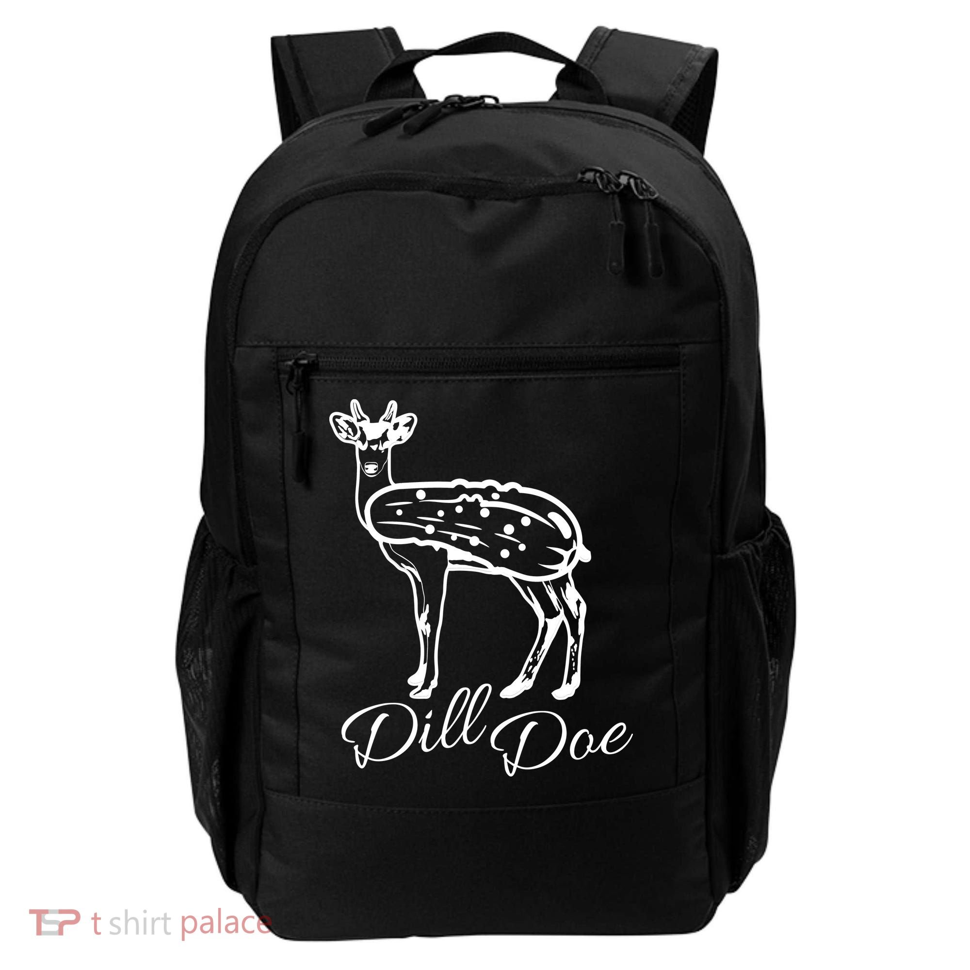 DillDoe Funny Deer Dill Doe Pickle Meme Mashup Backpack
