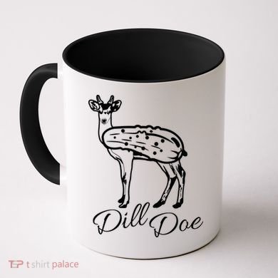 DillDoe Funny Deer Dill Doe Pickle Meme Mashup Coffee Mug
