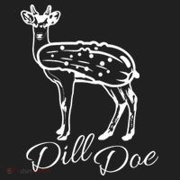 DillDoe Funny Deer Dill Doe Pickle Meme Mashup Beanie thumb 2
