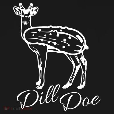 DillDoe Funny Deer Dill Doe Pickle Meme Mashup Tall Long Sleeve Shirt