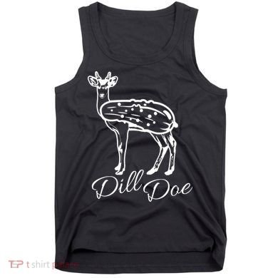 DillDoe Funny Deer Dill Doe Pickle Meme Mashup Tank Top