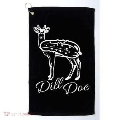DillDoe Funny Deer Dill Doe Pickle Meme Mashup Golf Towel