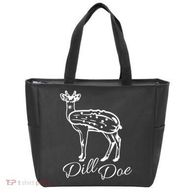 DillDoe Funny Deer Dill Doe Pickle Meme Mashup Tote Bag
