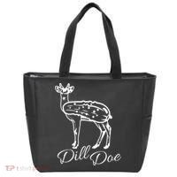 DillDoe Funny Deer Dill Doe Pickle Meme Mashup Tote Bag thumb 0