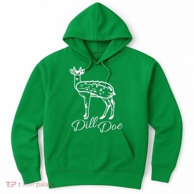 DillDoe Funny Deer Dill Doe Pickle Meme Mashup Hoodie