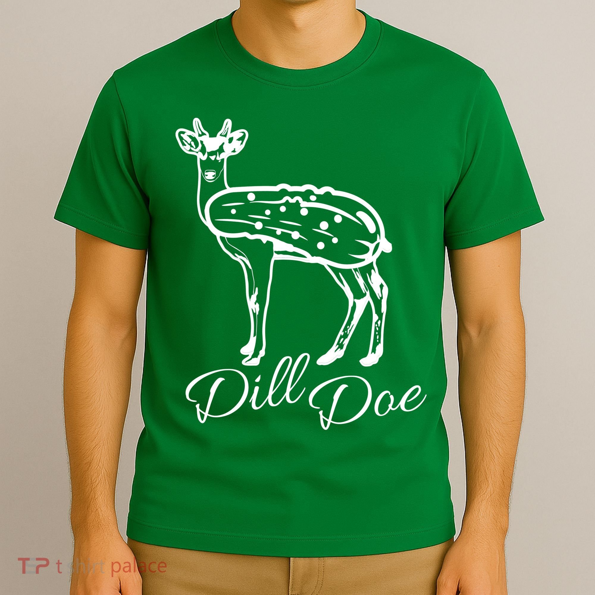 DillDoe Funny Deer Dill Doe Pickle Meme Mashup T-Shirt