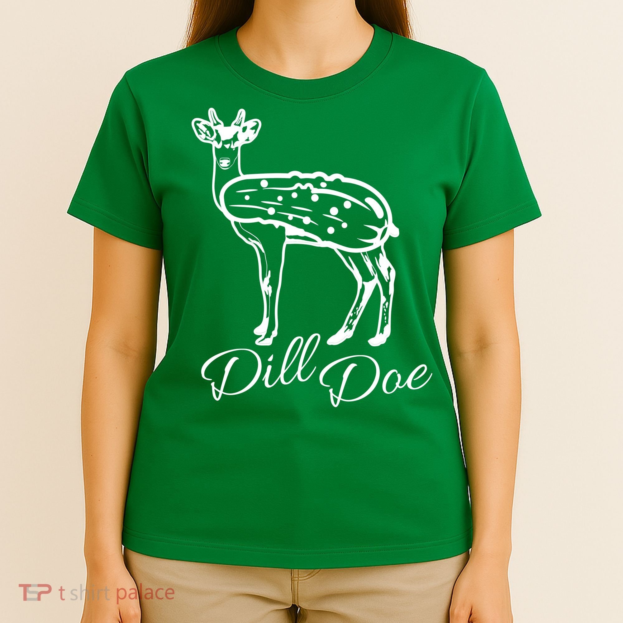 DillDoe Funny Deer Dill Doe Pickle Meme Mashup T-Shirt