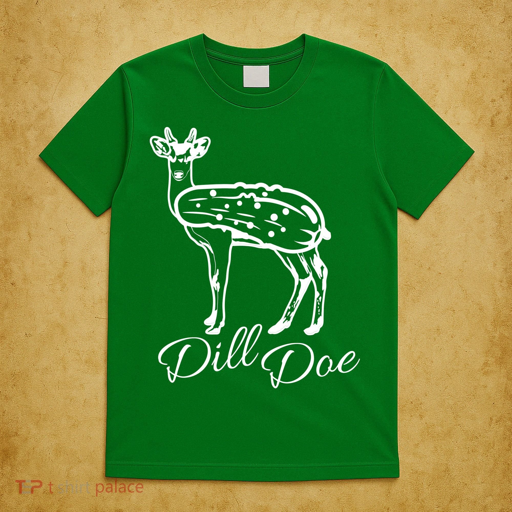 DillDoe Funny Deer Dill Doe Pickle Meme Mashup T-Shirt