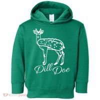 DillDoe Funny Deer Dill Doe Pickle Meme Mashup Toddler Hoodie thumb 0