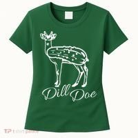 DillDoe Funny Deer Dill Doe Pickle Meme Mashup Women's T-Shirt thumb 0