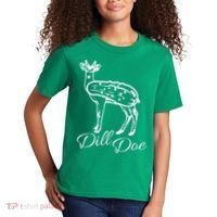 DillDoe Funny Deer Dill Doe Pickle Meme Mashup Kids T-Shirt thumb 2