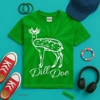 DillDoe Funny Deer Dill Doe Pickle Meme Mashup Kids Tie-Dye T-Shirt thumb 2