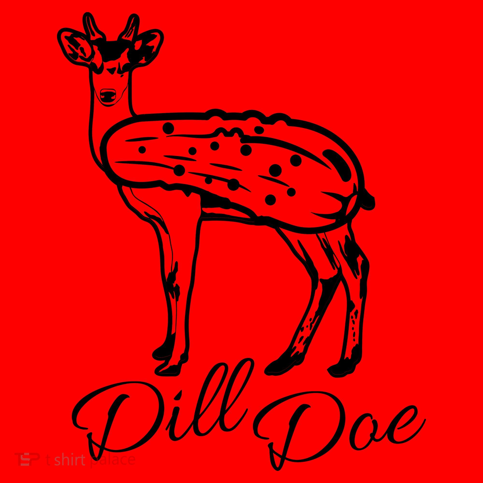 DillDoe Funny Deer Dill Doe Pickle Meme Mashup Santa Hat