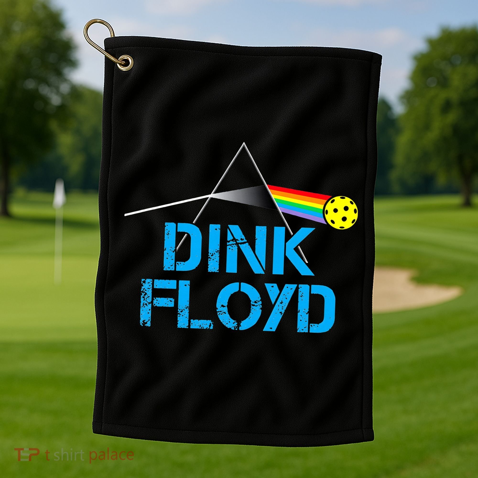 Dink Floyd Funny Pickleball Gift Golf Towel