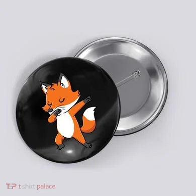 Dabbing Fox For Fox Lover Button