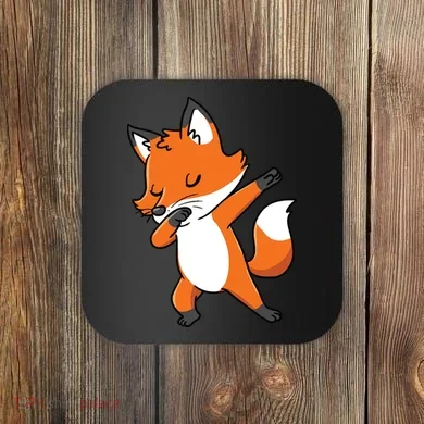 Dabbing Fox For Fox Lover Coaster