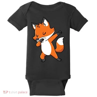 Dabbing Fox For Fox Lover Baby Bodysuit