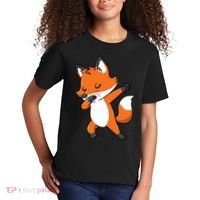 Dabbing Fox For Fox Lover Kids T-Shirt thumb 2
