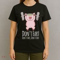 DonT Fart Funny Fitness Gym Workout Squats T-Shirt thumb 4